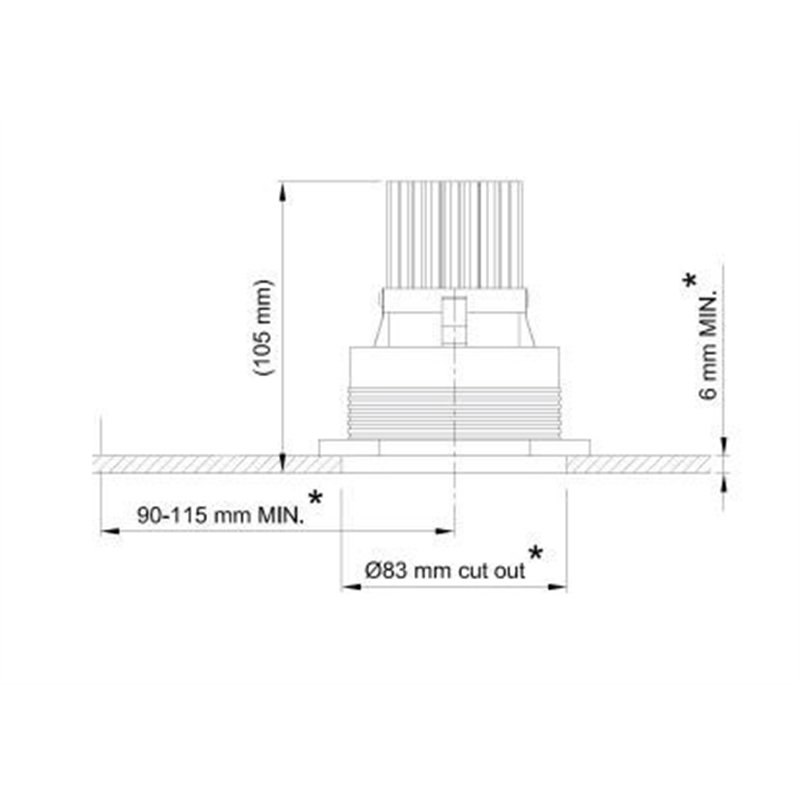 Tekna FLATSPOT 1 - TRIMLESS 12V LED Recessed lamp