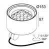 Delta Light FRAX MB LINEAR V Stehlampe / Wandlampe