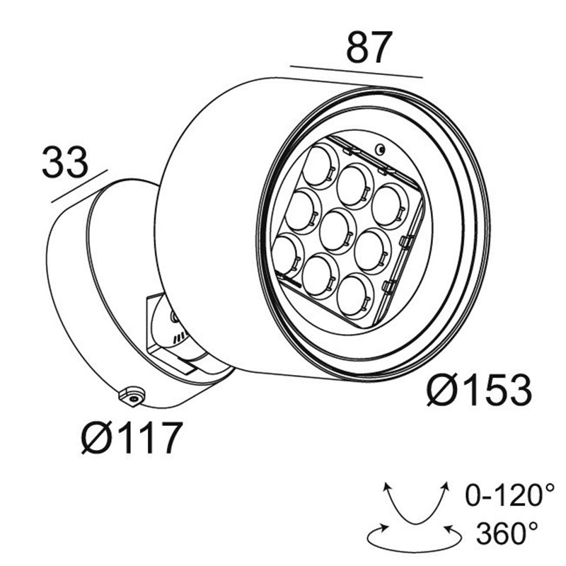 Delta Light FRAX M Floor lamp / Wall lamp