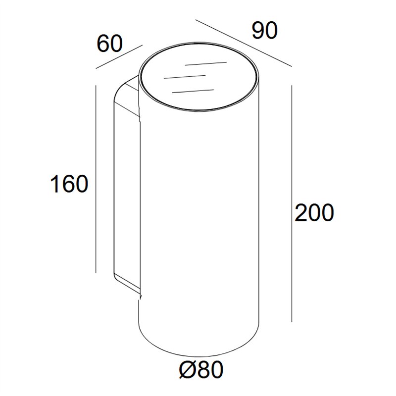 Delta Light Nocta Rd80 Down-Up Sp wall lamp