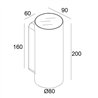 Delta Light NOCTA RD80 DOWN-UP WFL Wandlampe