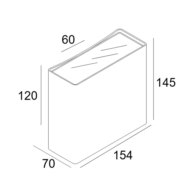 Delta Light Nocta Sq155 Sp wall lamp