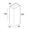 Delta Light Nocta Sq85 Down-Up Vwfl wall lamp