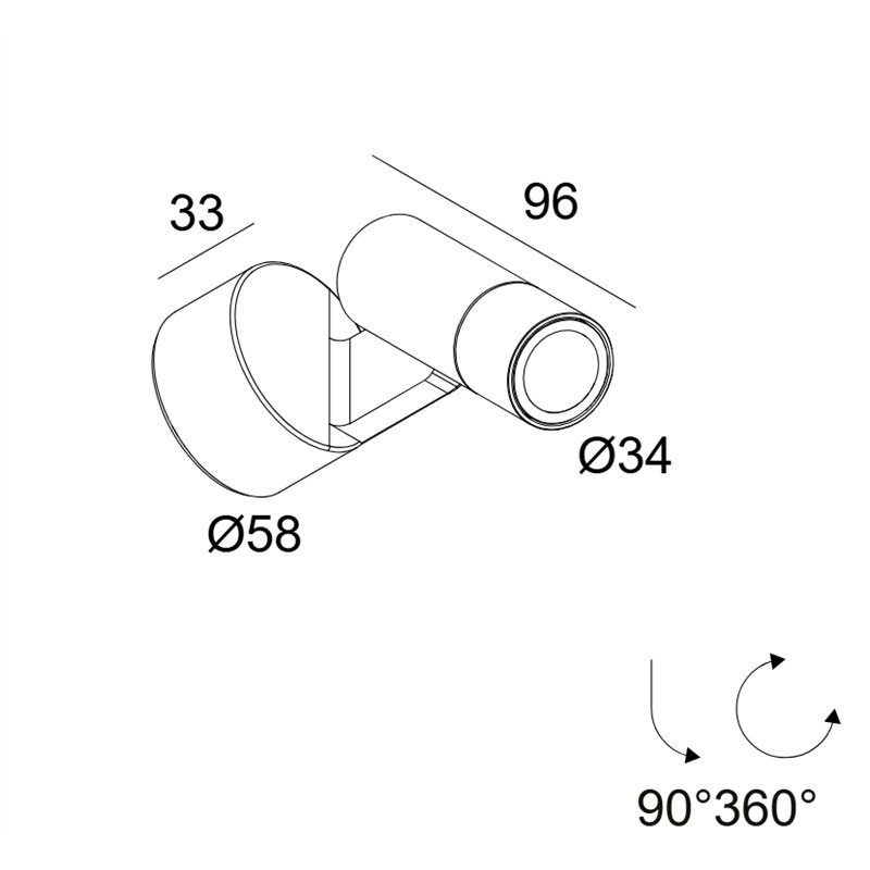 Delta Light Spix S wall lamp