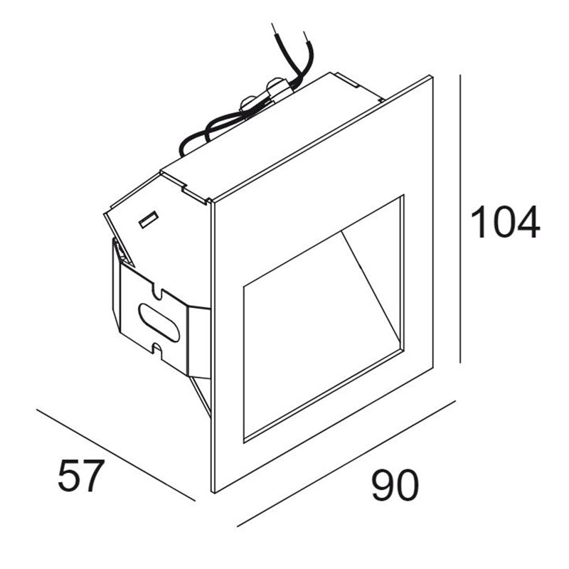 Delta Light Heli X Screen Wandlampe