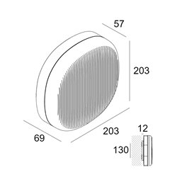 Delta Light Nebbia 12 DIM8 Wandlampe