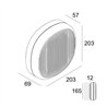 Delta Light Nebbia 20 PDS DIM8 Wall lamp