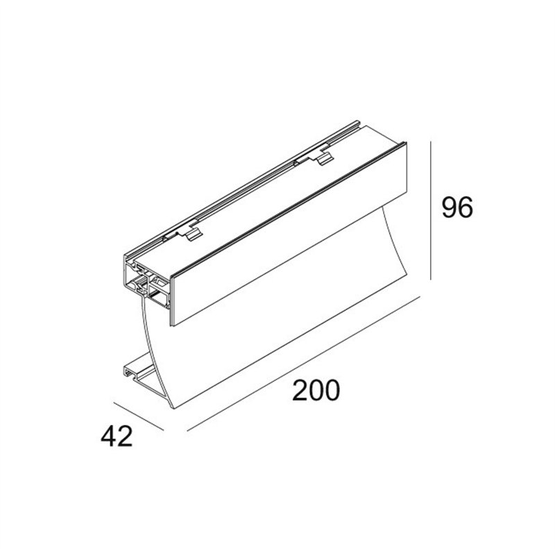 Delta Light INLET TRIMLESS H20 Wandlampe