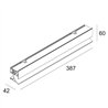Delta Light INLET TRIMLESS L38 Wandlampe