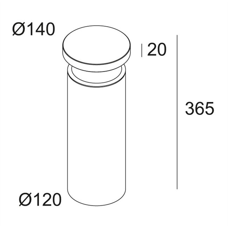 Delta Light BAZIL 123 Garden lamppost