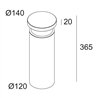 Delta Light BAZIL 123 Garden lamppost