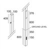 Delta Light POLESANO 4M - 21L ANCHORED Bodenlampe