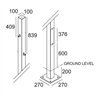 Delta Light POLESANO 4M - 4 BASE Bodenlampe