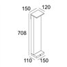 Delta Light OBLIX F 70 Garden lamppost