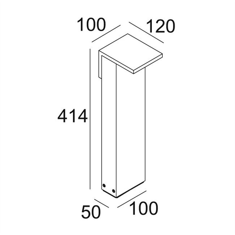 Delta Light OBLIX S 40 Bodenlampe
