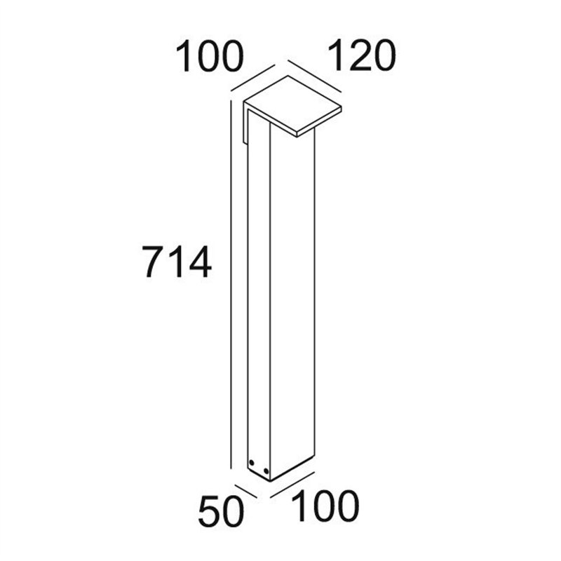 Delta Light OBLIX S 70 Garden lamppost