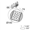 Delta Light FRAGMA 3x3 ADM DIM1P Schienenbeleuchtung
