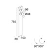 Delta Light Spix P70-2 Garden lamp