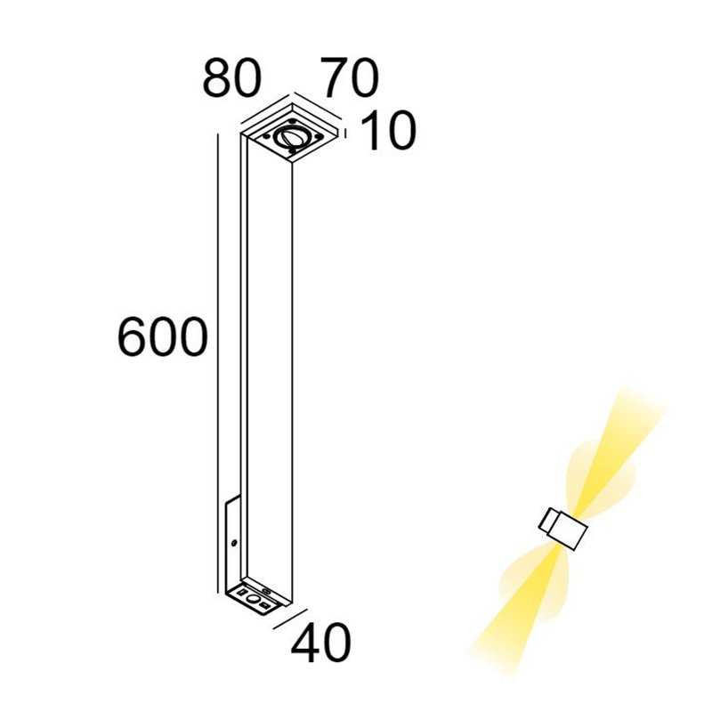 Delta Light Elbo Symmetric P 60 Pollerleuchte
