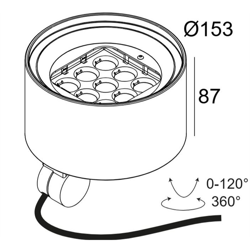 Delta Light FRAX MB POLE 92714 DIM5 Garden lamp