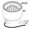 Delta Light FRAX MB POLE 927 LINEAR H DIM5 Garden lamp