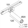 Delta Light Spl14 - SPY 20 L DIM5 Track lighting fixture