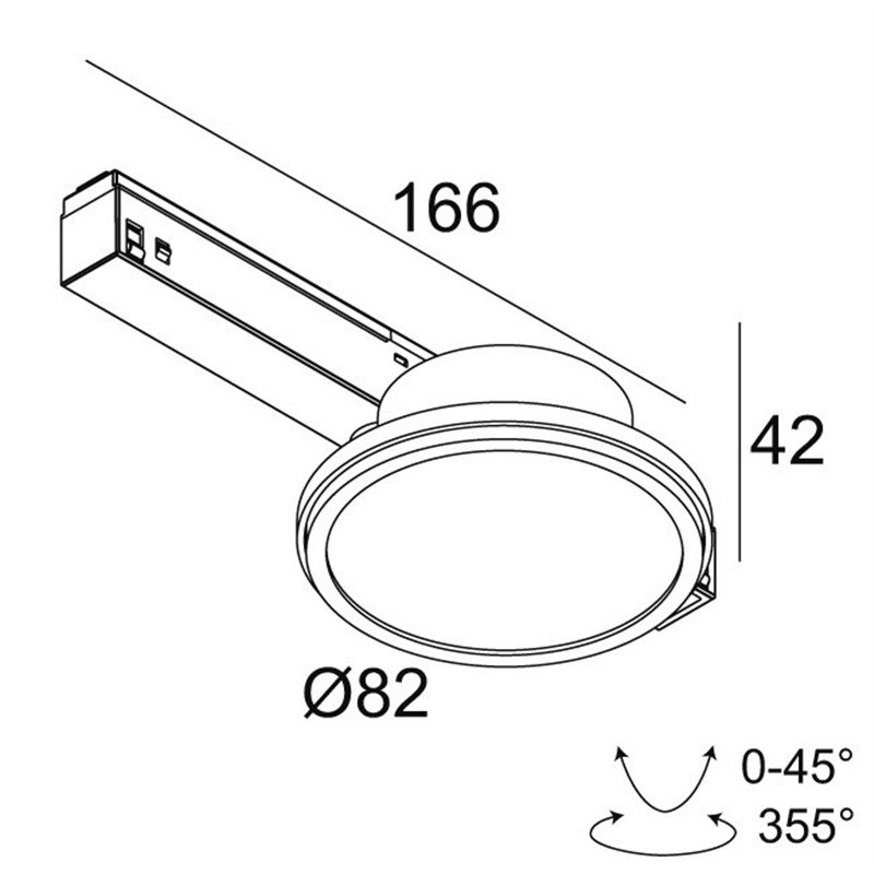 Delta Light M26L - HALOSCAN HP DIM5 Track lighting fixture