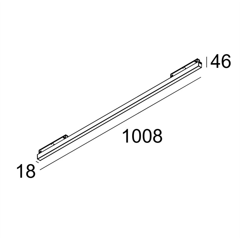 Delta Light M - Led Line He 1 X 21,6W DIM5 Track lighting fixture