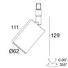 Delta Light M20/M26H - Spy Focus LP DIM5 Track lighting fixture