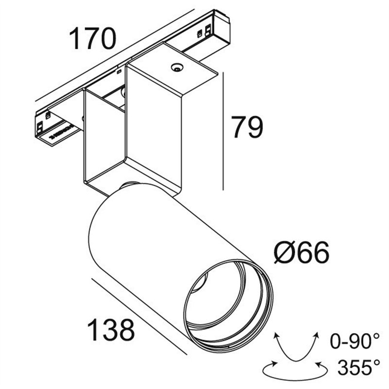 Delta Light M52 - Spy 66 TW DIM5 Schienenbeleuchtung