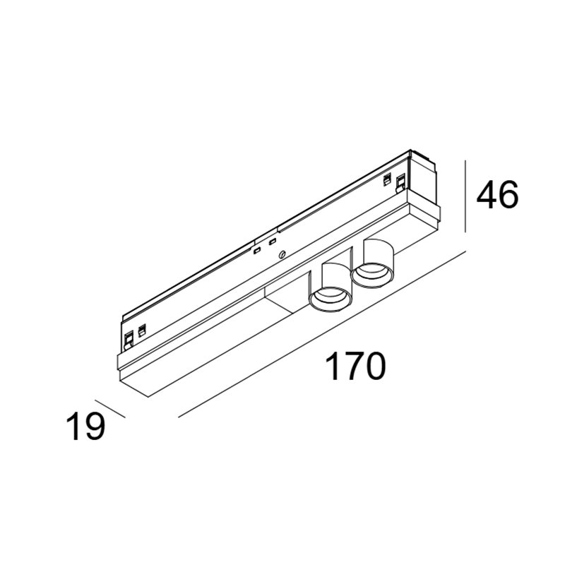 Delta Light M20/M26H - Jum-Oh! 2R DIM5 Track lighting fixture
