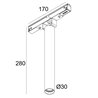 Delta Light M20/M26H - Needle DIM5 Track lighting fixture