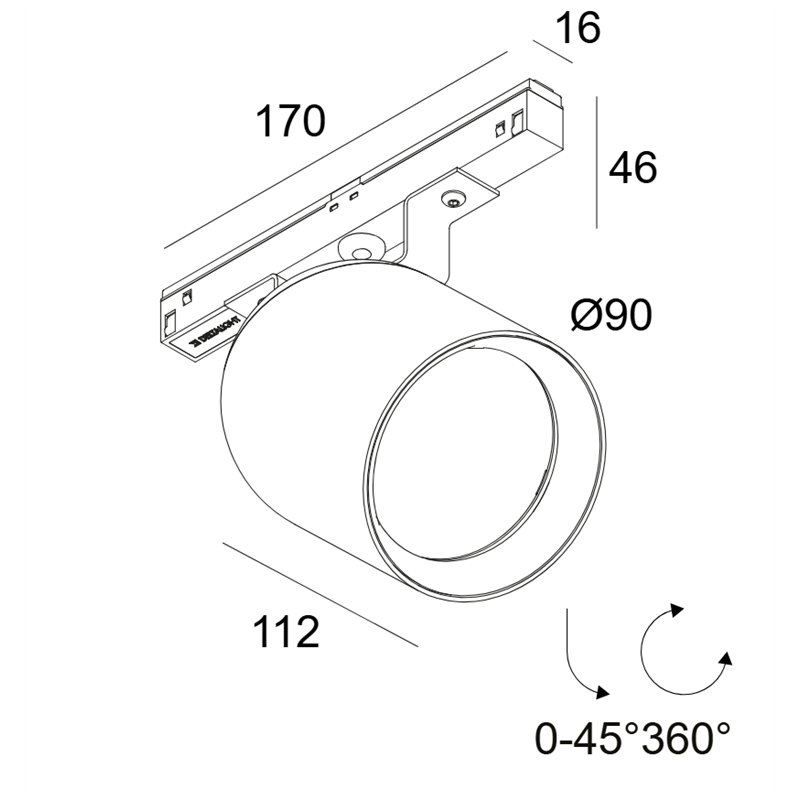 Delta Light M20/M26H - OBIN MDL Track lighting fixture