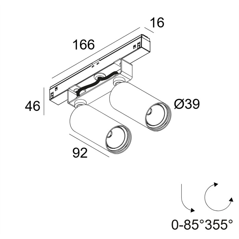 Delta Light M20/M26H - Spy 392 92720 Mdl Schienenbeleuchtung