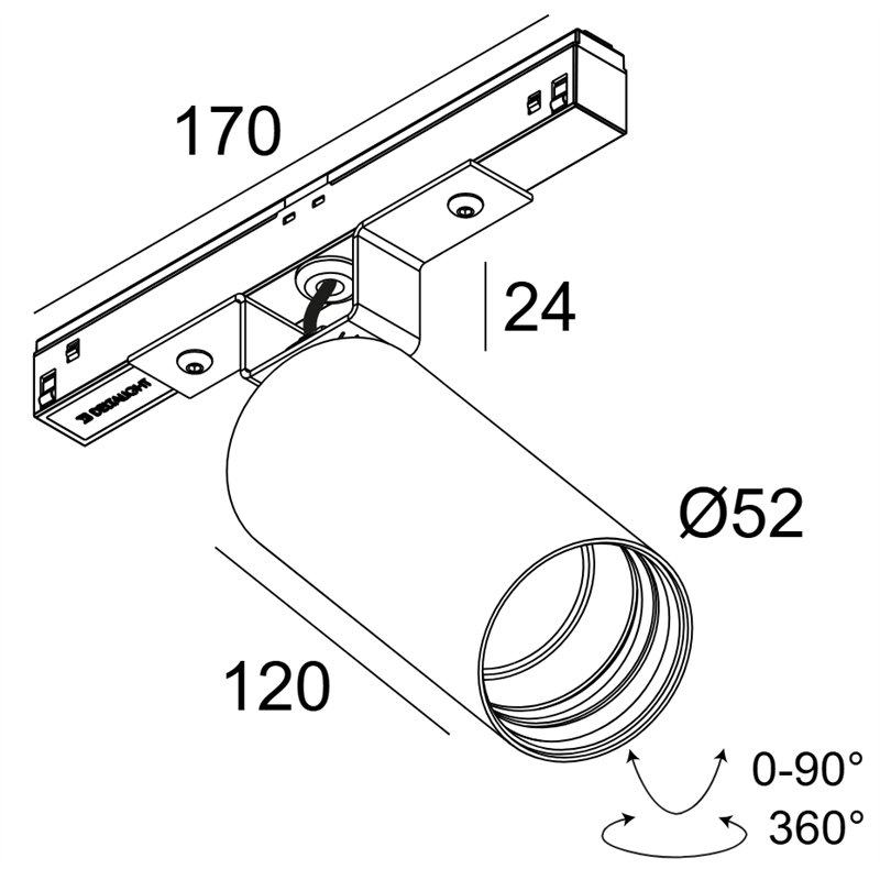 Delta Light M20/M26H - Spy 52 Soft DIM5 Schienenbeleuchtung