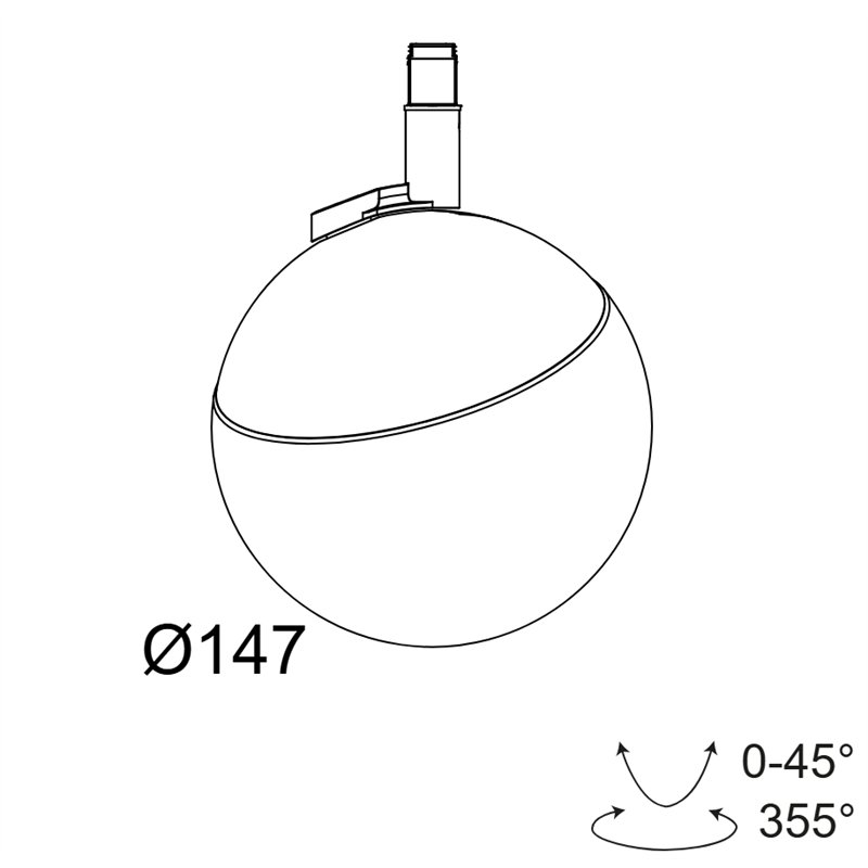 Delta Light M20/M26H - Tweeter Bl Mdl Schienenbeleuchtung