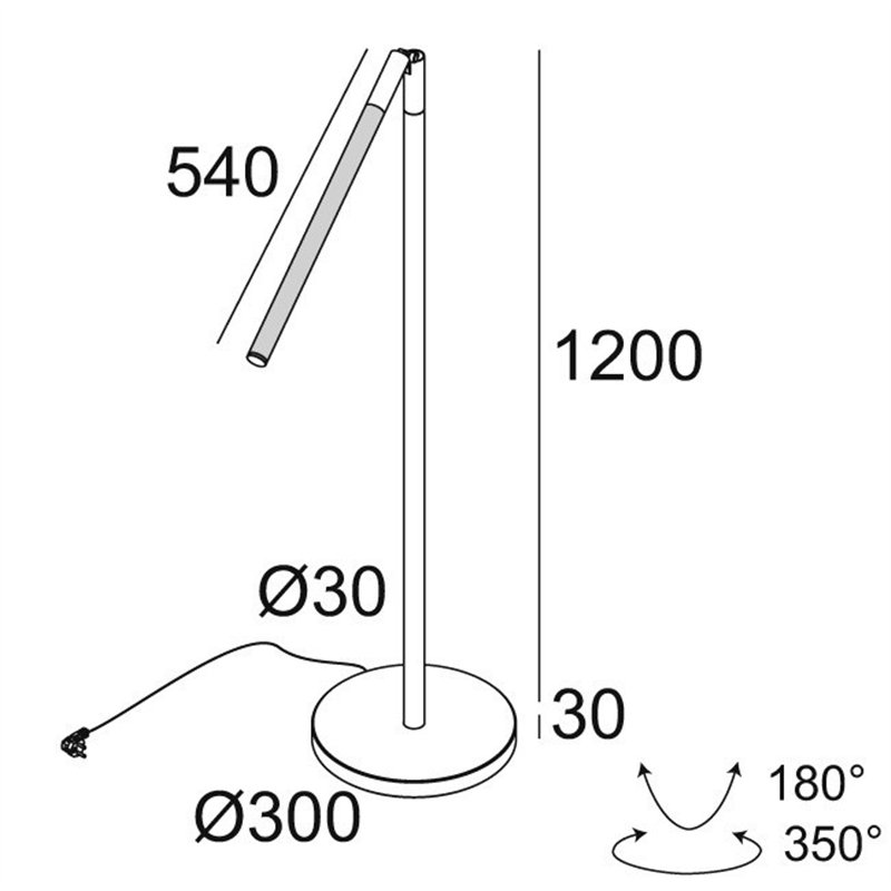 Delta Light XY180 F120 WDL Stehlampe