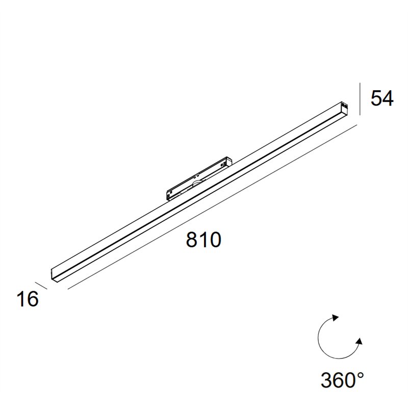 Delta Light M26L - Led Line OK DIM5 Track lighting fixture