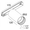 Delta Light M26L - Spy 52 Soft DIM5 Track lighting fixture