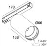 Delta Light M26L - Spy 66 92718 Mdl Schienenbeleuchtung
