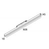 Delta Light Splitline M Led Line HE 1 x 12,6W MDL Schienenbeleuchtung