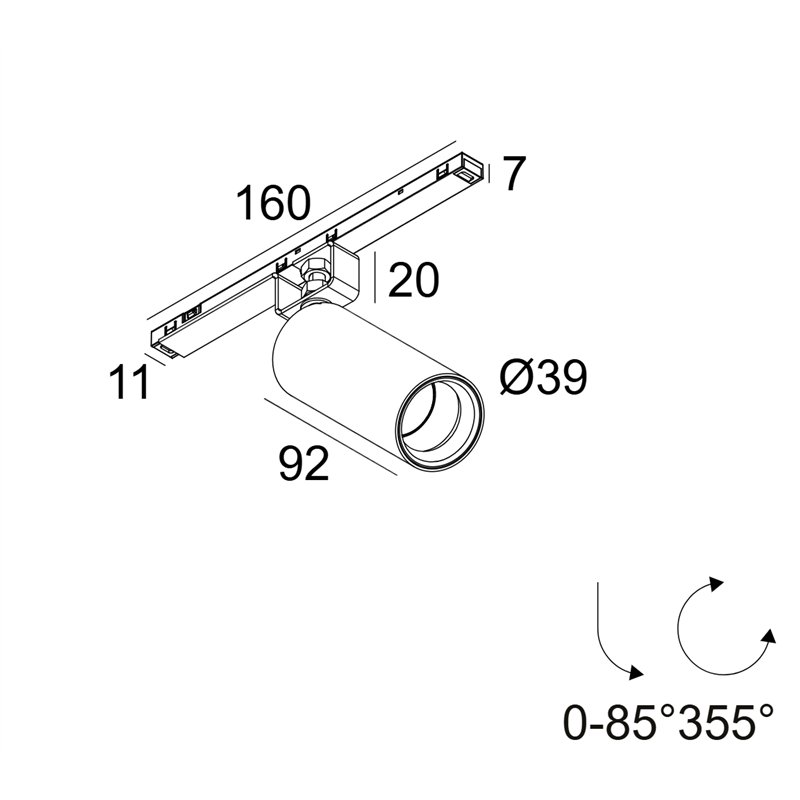 Delta Light Spl14 - Spy 39 Focus Schienenbeleuchtung