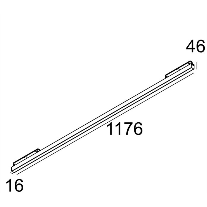 Delta Light M - LED LINE HE SOFT 1 x 17,3W 930 MDL Track lighting fixture
