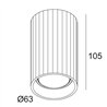 Delta Light HEDRA 62 ON Hi Ceiling lamp