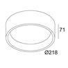 Delta Light DIRO SBL L ON Ceiling lamp
