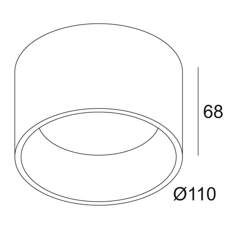 Delta Light DIRO SBL S ON IP Deckenlampe