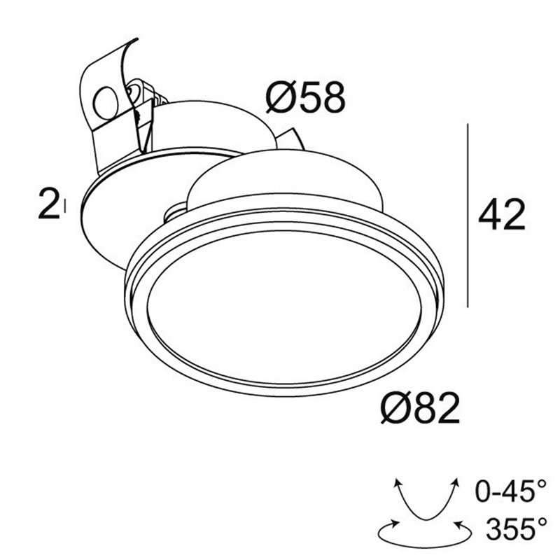Delta Light HALOSCAN CLIP HP Ceiling lamp