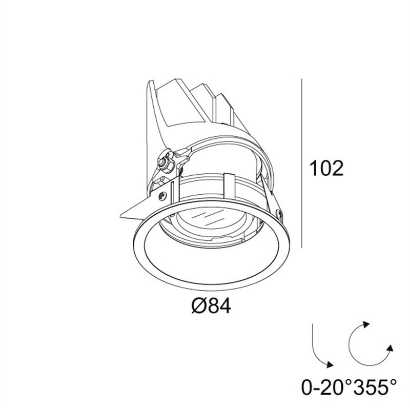 Delta Light ENTERO RD-S X Deckenlampe