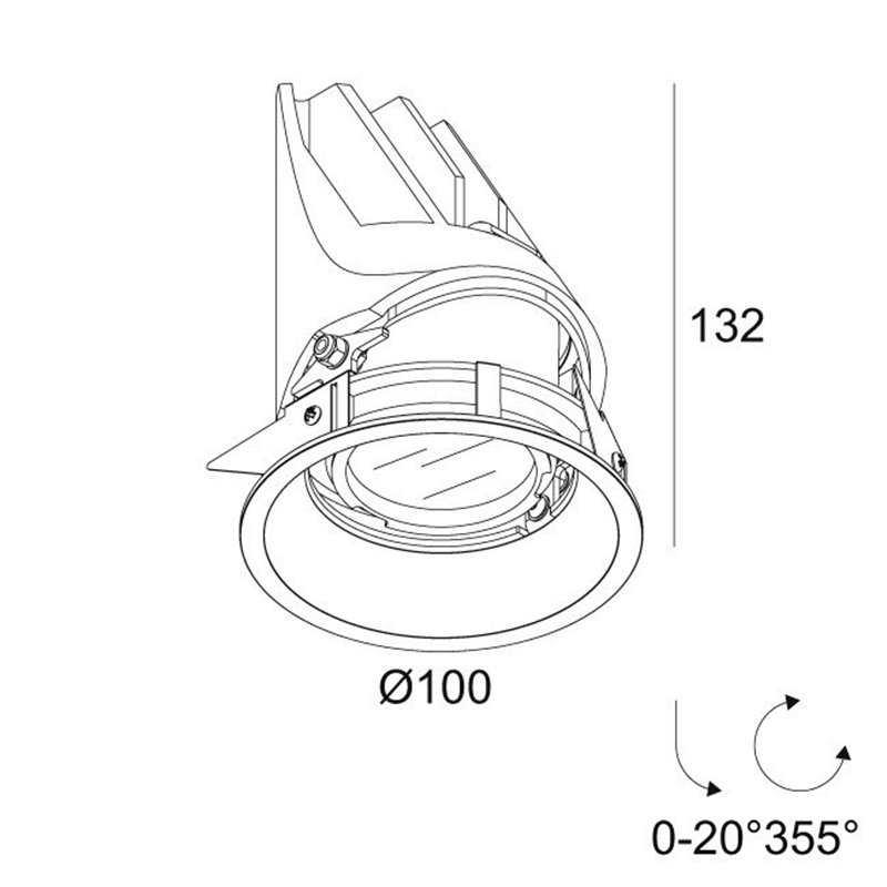 Delta Light ENTERO RD-M X TW Deckenlampe
