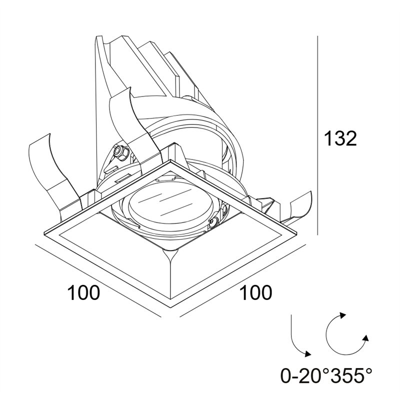 Delta Light ENTERO SQ-M X Built in spot
